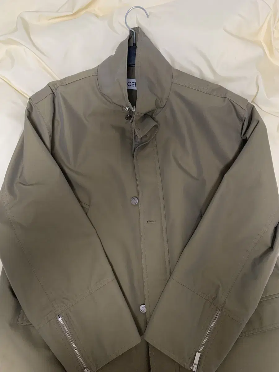 세릭 waxed half jacket -khaki 마지막 가격